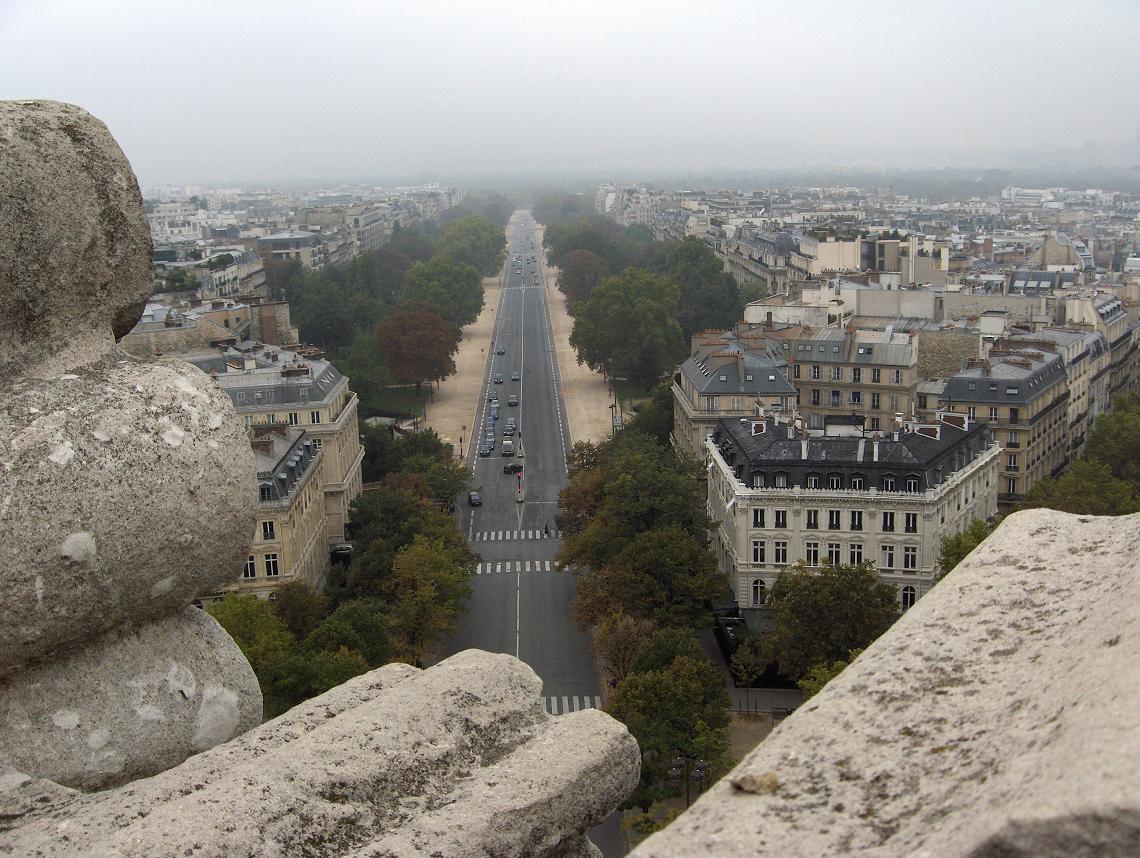 View from Arc de Triomphe